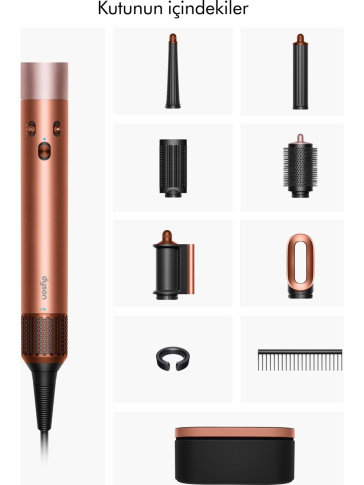 Dyson Airwrap i.d.™ saç şekillendirme ve kurutma seti (Amber Silk)